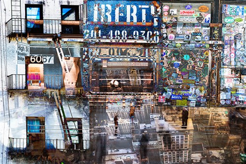 Urban city kunst van Thierry Vanhuysse